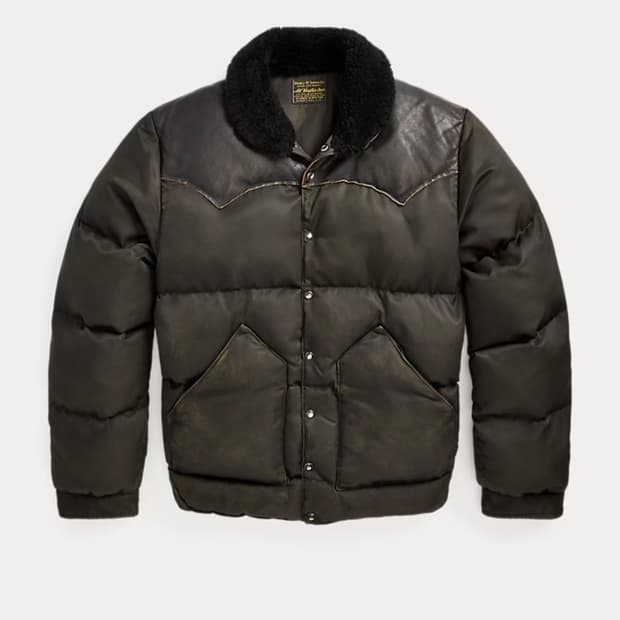 RRL 더블알엘 시얼링 칼라 레더 요크 자켓 XL