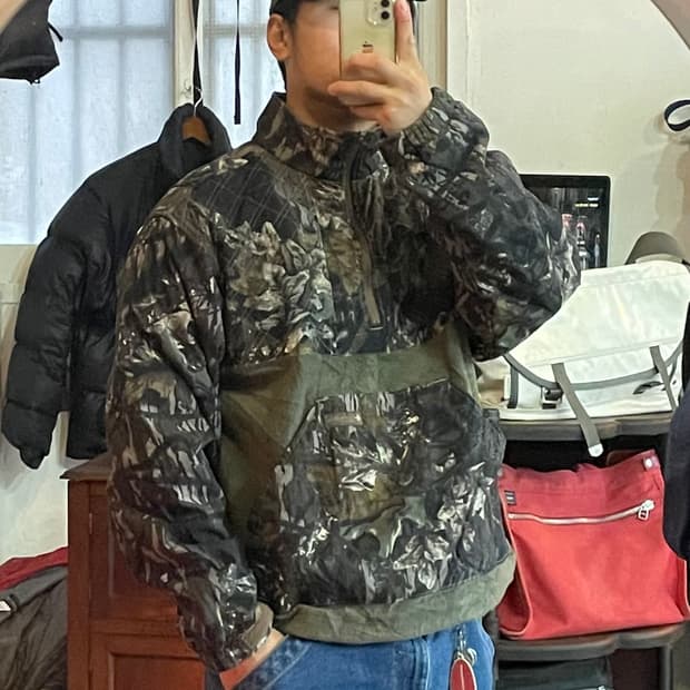 Columbia 리얼트리카모 반집업 플리스 L