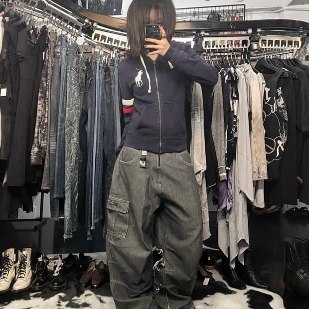 폴로 랄프로렌 네이비 후드집업