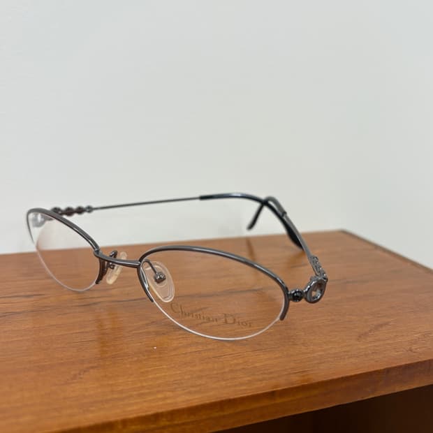 Christian Dior 디올 실버그레이 반무테 안경