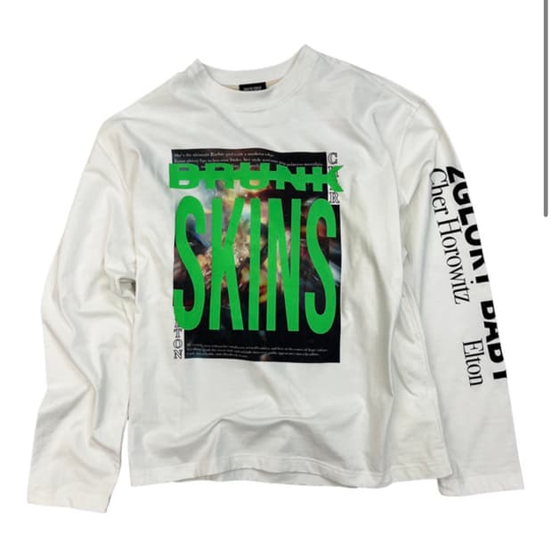 [2] paco sply 파코 서플라이 스킨스 롱슬리브 화이트 팝니다