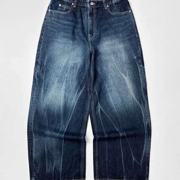 마틴플랜 빌로위 그라데이션 와이드 데님 팬츠 PN5357