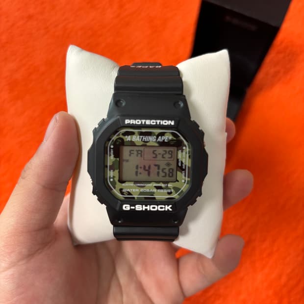Bape] G-SHOCK 그린카모 DW-5600VT