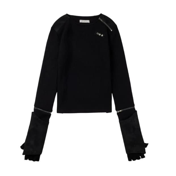 보니엔키예 detachable leather top