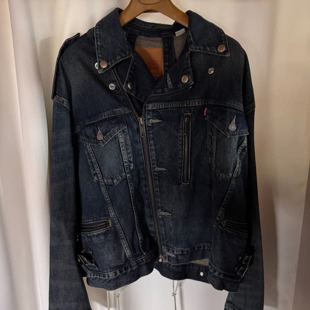 파세타즘 x 리바이스 오버사이즈드 데님 자켓 L