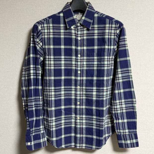 [S] 제이크루 테일러드 핏 체크 셔츠