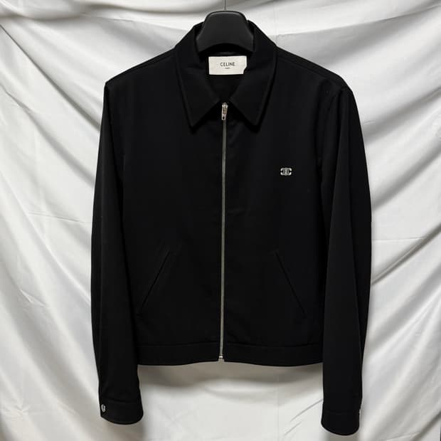 [S+급/50] 셀린느 트리오페 울 블루종 자켓 블랙