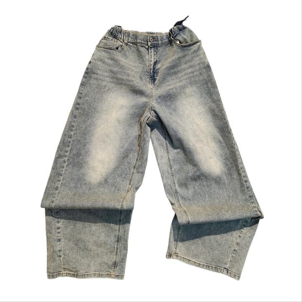 Hang Ten 연청 와이드핏 데님 팬츠