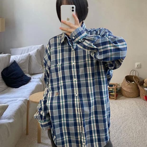 타미 체크 셔츠 (Man XL) AA0991