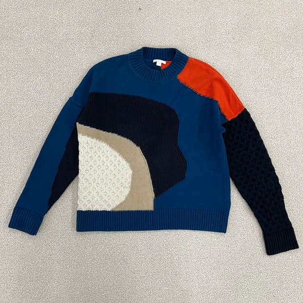 [XS] 코스 멀티컬러 라운드넥 니트 스웨터 0119M1