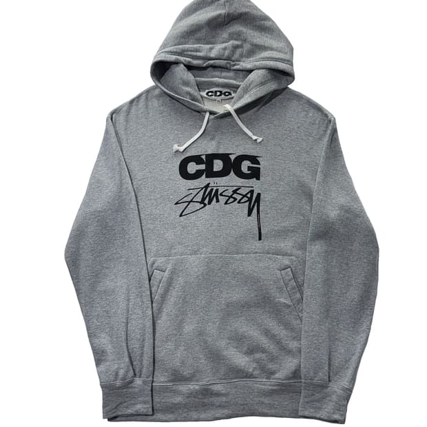 CDG x 스투시 후드 그레이