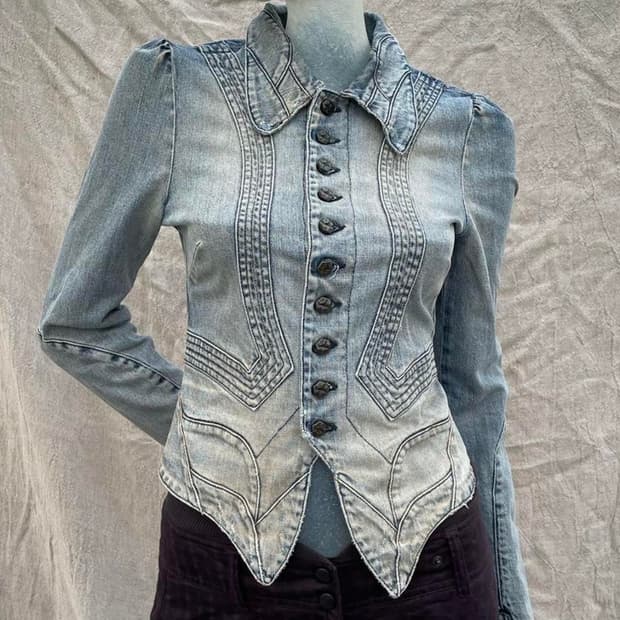 빈티지 디젤 워싱 데님 자켓 