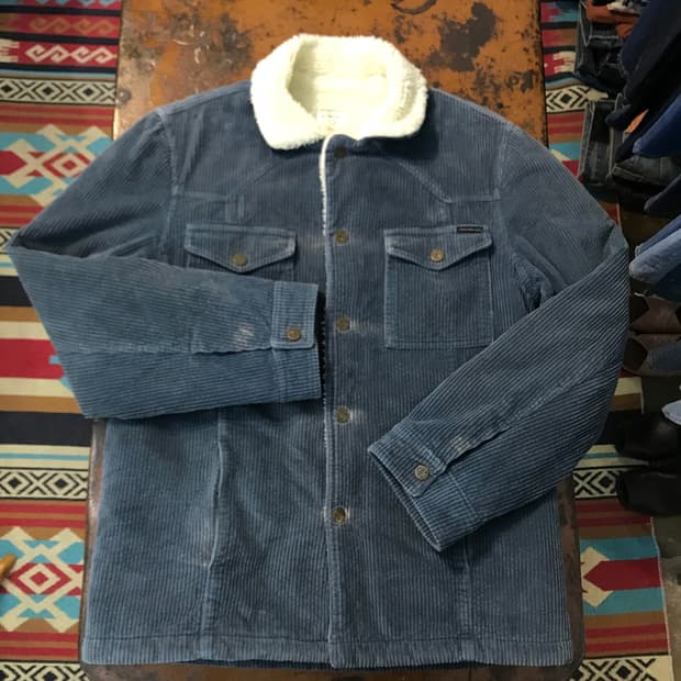 Ck 캘빈클라인 인디블루 코듀로이 양털 셰르파 자켓 남성 105 사이즈 