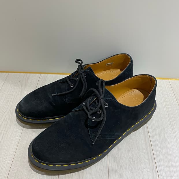 닥터마틴 1461 블랙 스웨이드 280