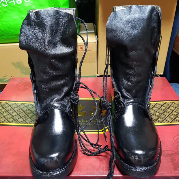 구형 봉합화 사병 전투화 군화 264W 11.0W 91년 판매