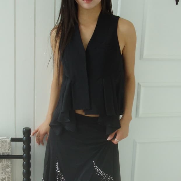 Alexander wang ruffle vest