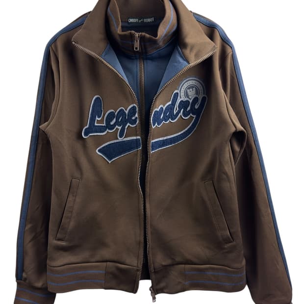 JPN Y2K 브라운 이중 집업1541