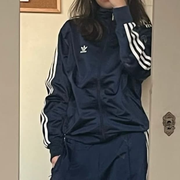 adidas 아디다스 클래식 파이어버드 트랙 탑 블랙 져지