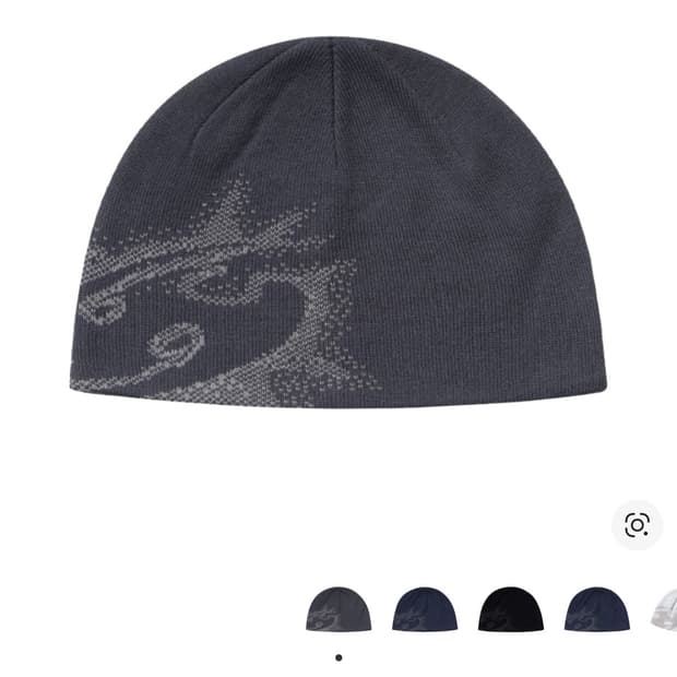 산산기어 23fw 로고 비니 차콜 