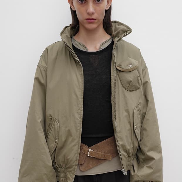 오픈와이와이 COTTON CARGO BOMBER, KHAKI