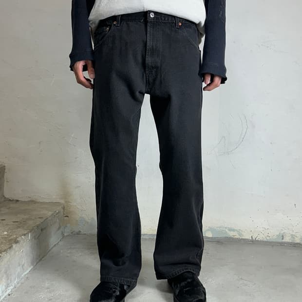 00's 빈티지 리바이스 517 블랙 부츠컷 플레어진