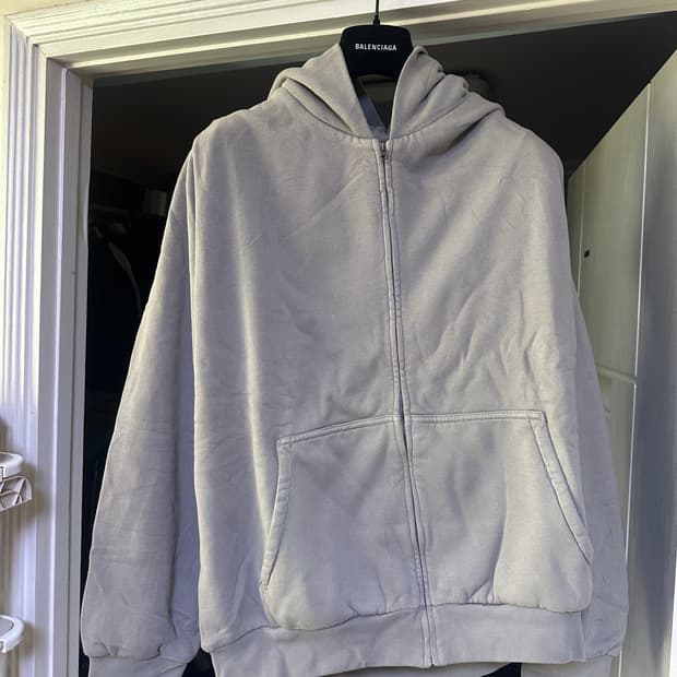 [XL] 이지 갭 더블 레이어 후드 집업 그레이 (타우페)