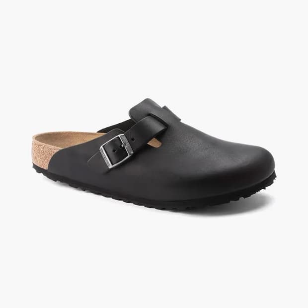 버켄스탁 보스턴 레더 블랙 레귤러 260(40)