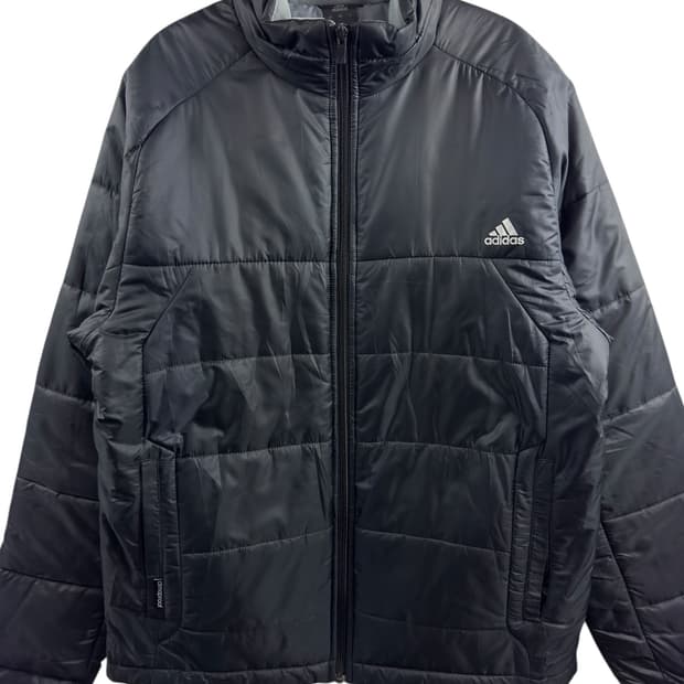 아디다스 블랙 패디드 집업1488