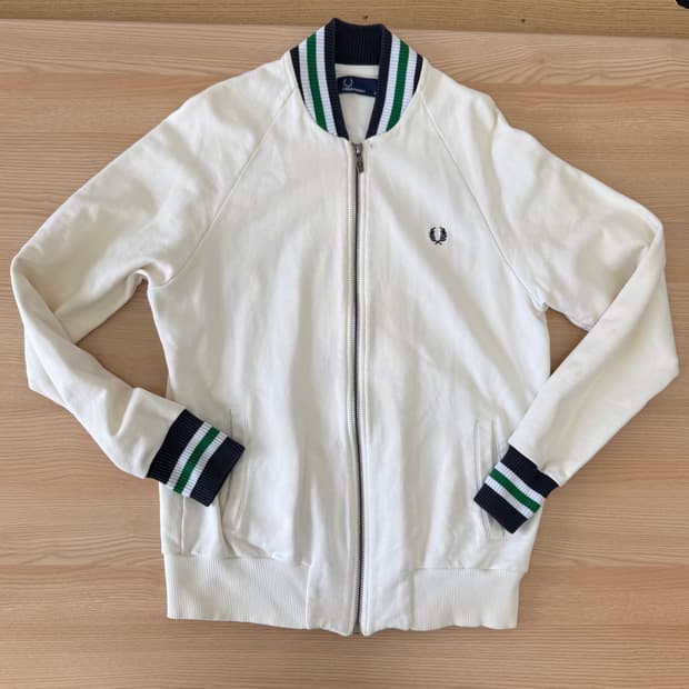 프레드페리 아이보리 집업 자켓