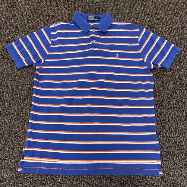 POLO 폴로 랄프로렌 스트라이프 카라티 반팔티셔츠 L
