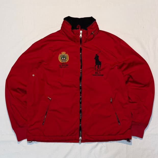 폴로 랄프로렌 빅포니 치프키프 레이싱 자켓 레드