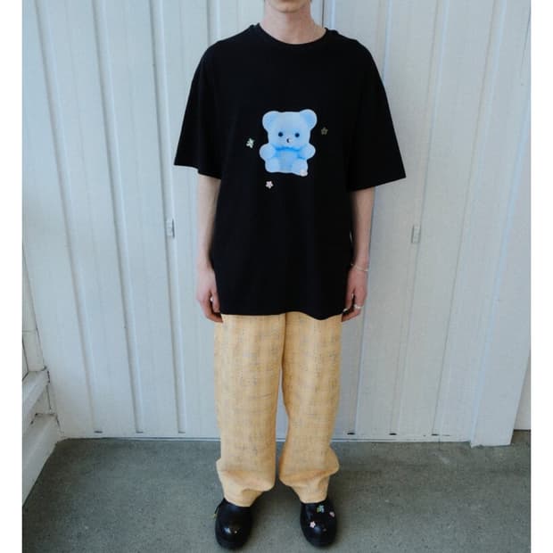 크러쉬어게인 트위드 트랙팬츠 새상품