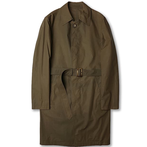 라르디니 [Lardini] 카키 코튼 스탠다드 이탈리아 트렌치코트