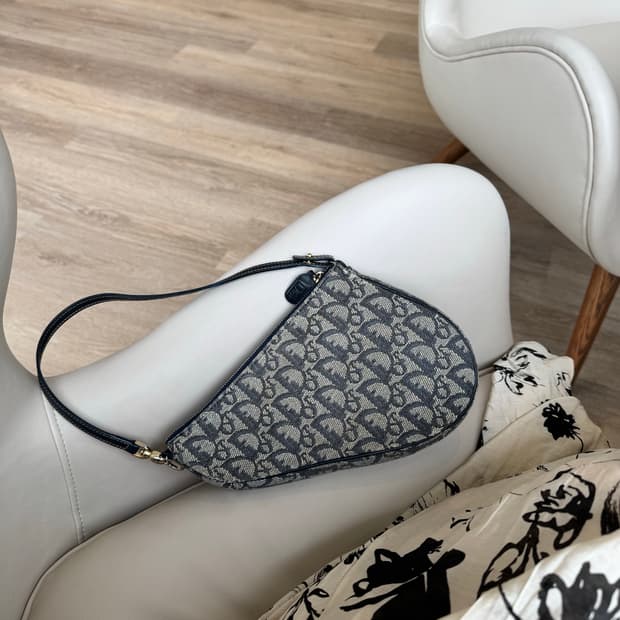 디올 오블리크 미니 새들백