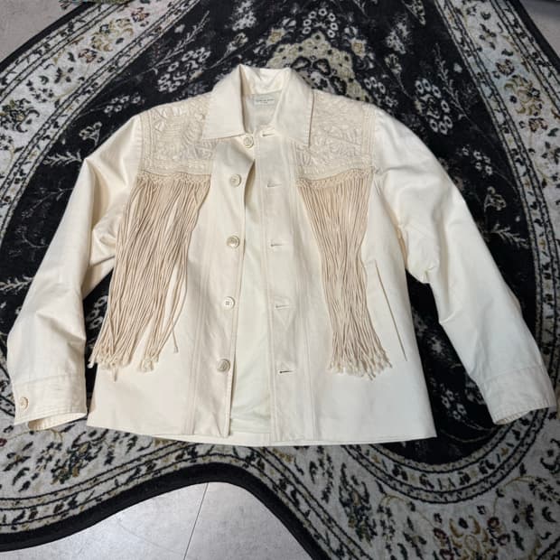 드리스 반 노튼 아티잔 프린지 자켓