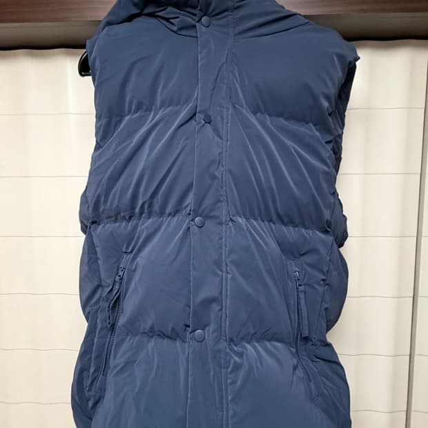 자라 패딩베스트 네이비 XL