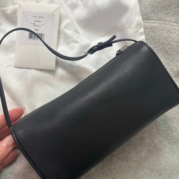 The row 더로우 90s 블랙 그레인레더,