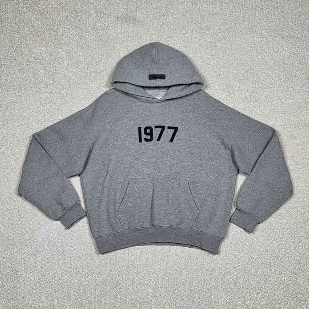 [피어오브갓 에센셜] 1977 풀오버 크롭핏 후드티 | A00494