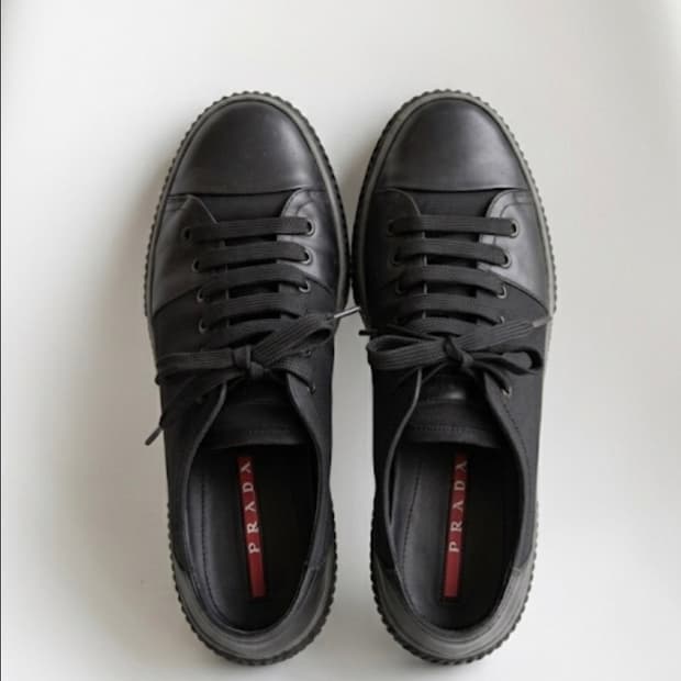 빈티지 프라다 레더 스니커즈 로퍼 270