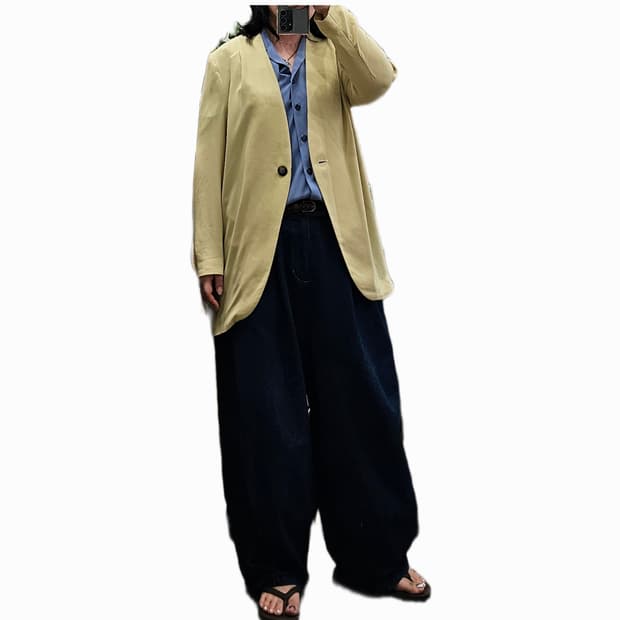 Japan 머스타드 썸머자켓