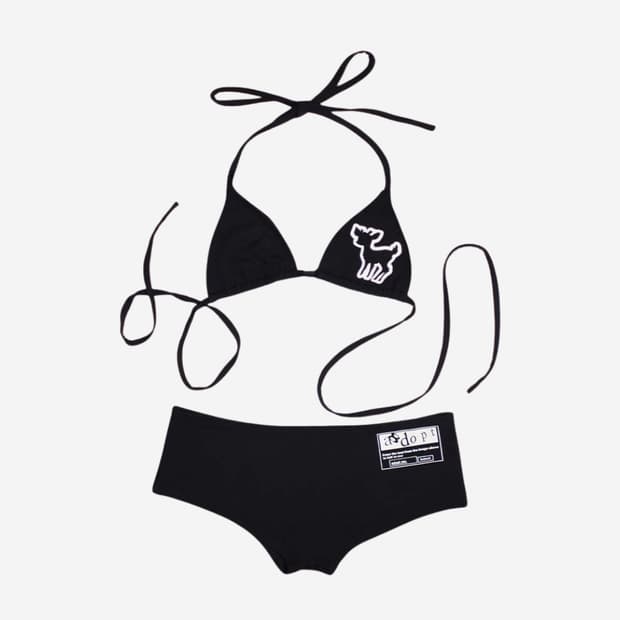 Bonnae 우먼 그래픽 비키니 블랙
