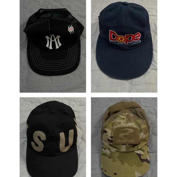 개꿀매~ 모자 4종 판매!! 원가 195,000원 정도?!