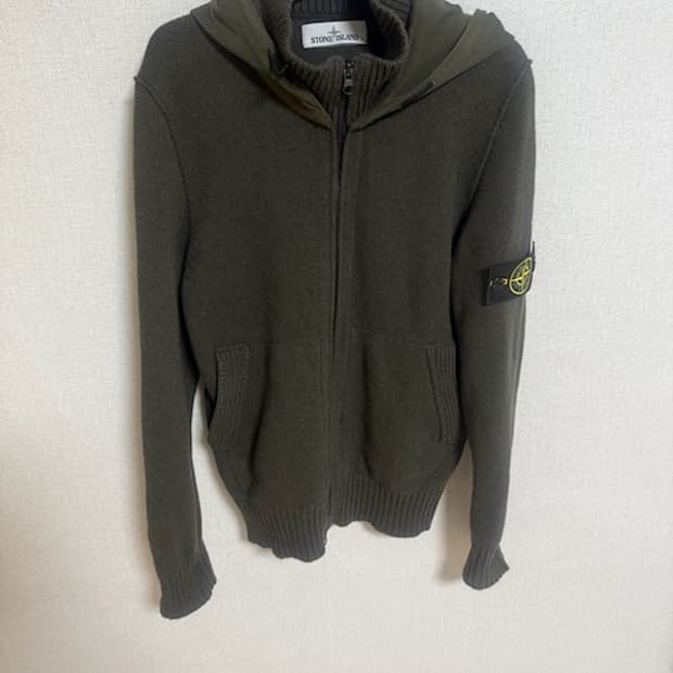 스톤아일랜드 후드 니트집업