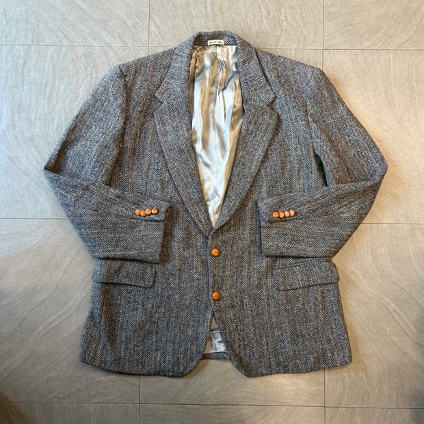 빈티지 해리스트위드 울 자켓