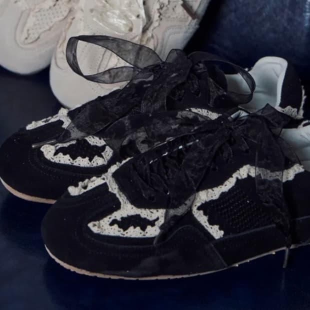 무신사 티엔느 발레 스니커즈 운동화 신발 비비 블랙 240 모리걸빈티지