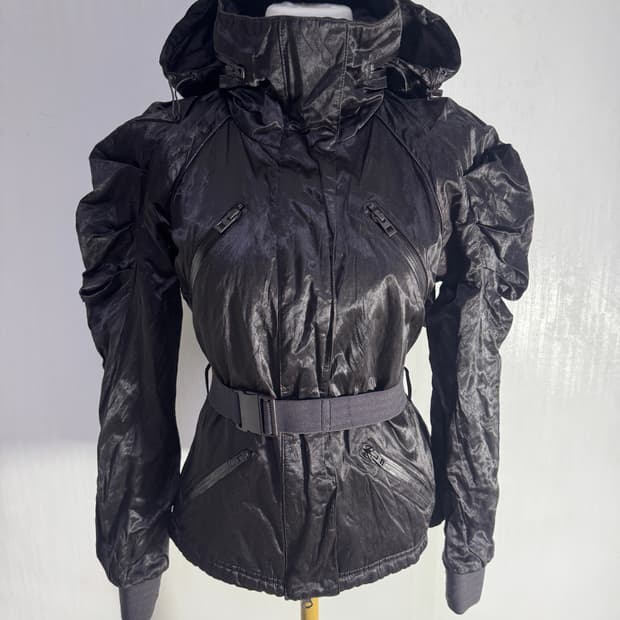 00s 아디다스 스텔라 맥카트니 벨티드 후드 집업 자켓 y2k