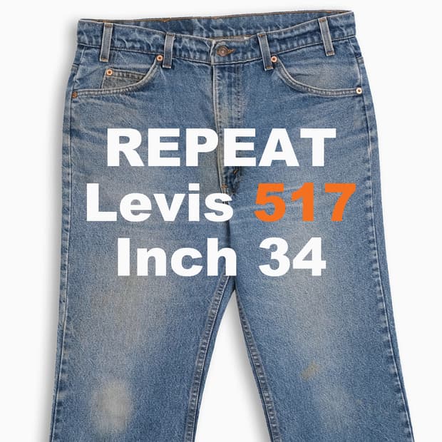 리바이스 517 오렌지탭 중청 90s USA 34인치 OR51736235