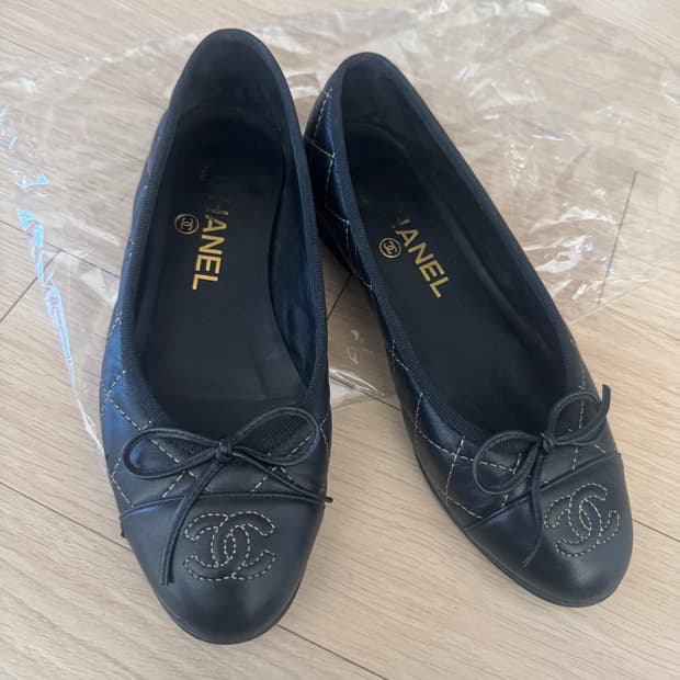 샤넬 플랫슈즈 35