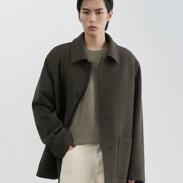 데일리 하프 발마칸 코트 [카키 브라운] L