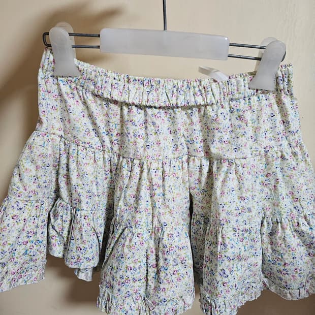 잔꽃 치마 플라워 빈티지